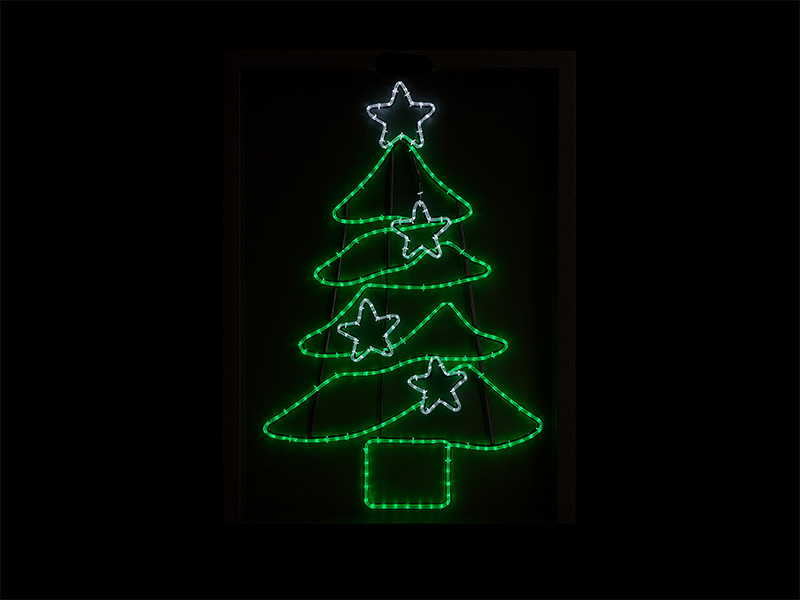 ARMAÇÃO LUMINOSA LED ARVORE DE NATAL 1x1,5m 36W 127V UNICA