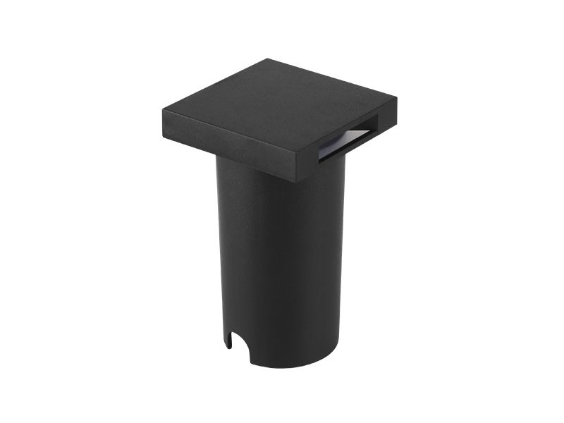 BALIZADOR DE SOLO LED FLAT 2 FACHOS 1W 3000K PRETO