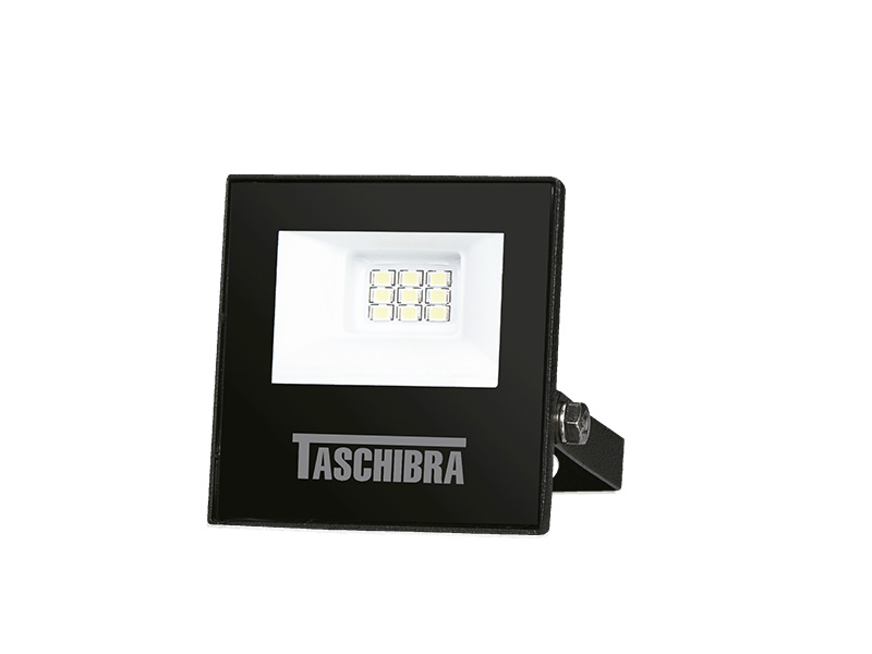 REFLETOR TR LED 10W SLIM VERDE PRETO