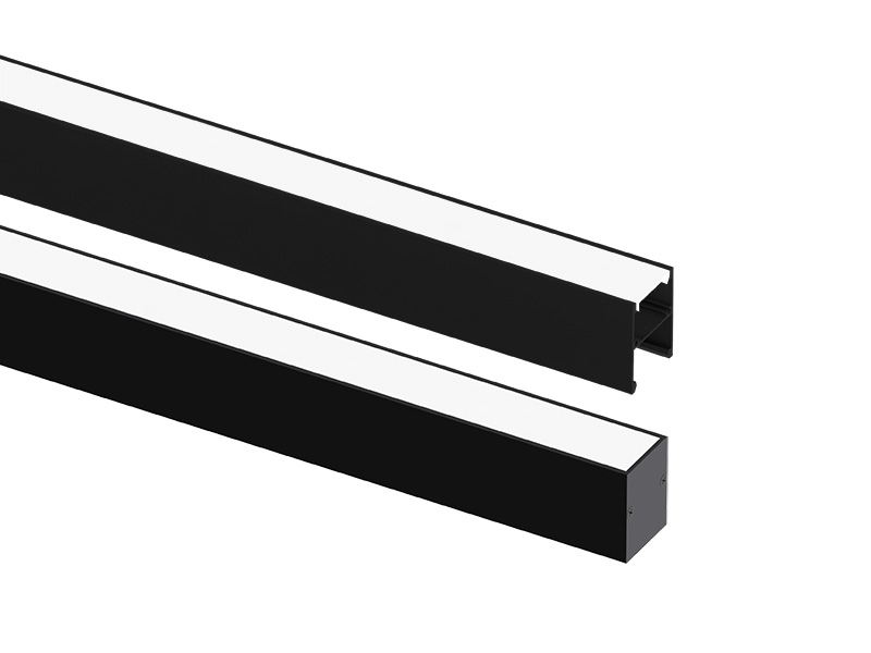 PERFIL LED TASCHIBRA SPIRE 35X45 SOBREPOR 35X45X2000mm PRETO FOSCO