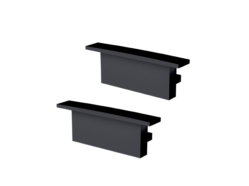 ACESSÓRIOS PERFIL VERTEX 24X9 TAMPA / PRESILHA EMB PRETO FOSCO