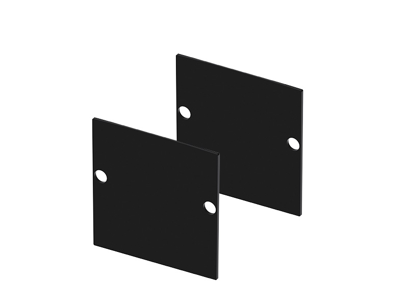 ACESSÓRIOS PERFIL ZENITH 50X50 TAMPA / PRESILHA SOB PRETO FOSCO