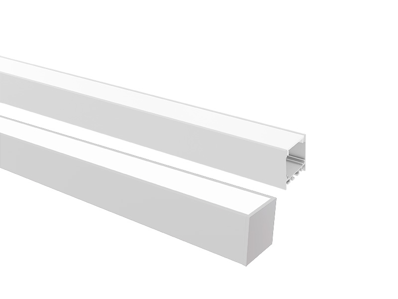 PERFIL LED TASCHIBRA SPIRE 35X35 SOBREPOR 35X35X1000mm BRANCA