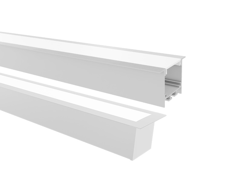 PERFIL LED TASCHIBRA SPIRE 50X35 EMBUTIR 35X50X2000mm BRANCA
