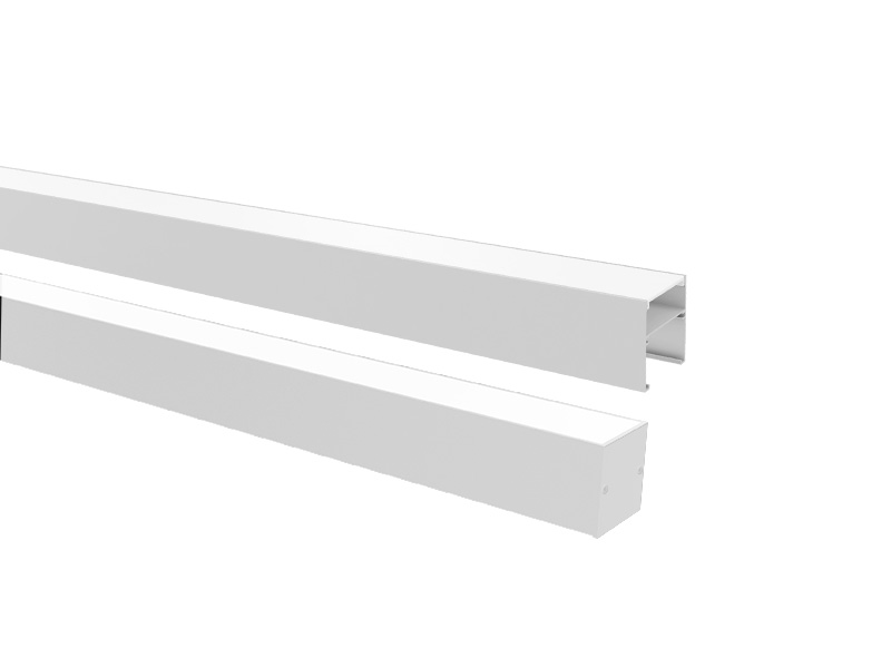 PERFIL LED TASCHIBRA ZENITH 50X50 SOBREPOR 50X50X2000mm BRANCA