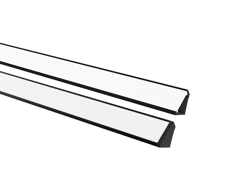 PERFIL LED TASCHIBRA VERTEX L15 SOBREPOR 15X17X3000mm PRETO FOSCO