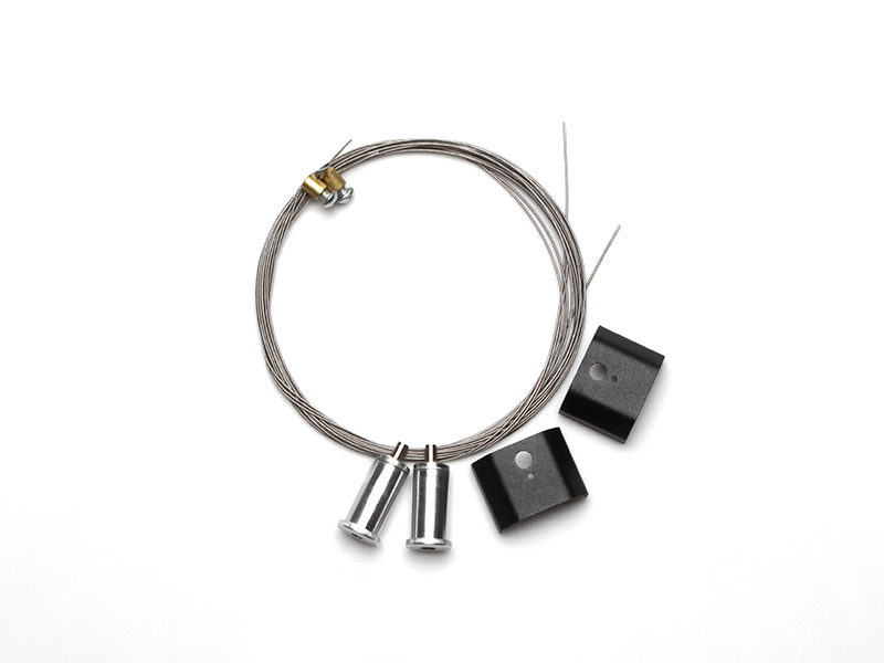 KIT PENDENTE 2M PARA PERFIL SPIRE 35X45 DE 1M E 2M PRETO FOSCO