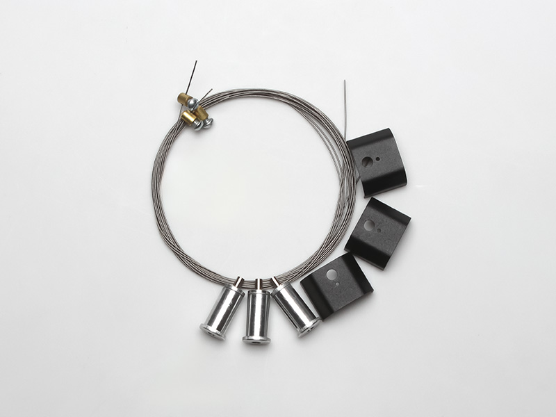 KIT PENDENTE 2M PARA PERFIL SPIRE 35X45 DE 3M PRETO FOSCO