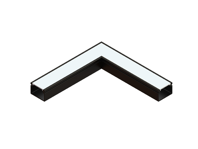 EMENDA L VERTEX 20X14 TETO/TETO PRETO FOSCO