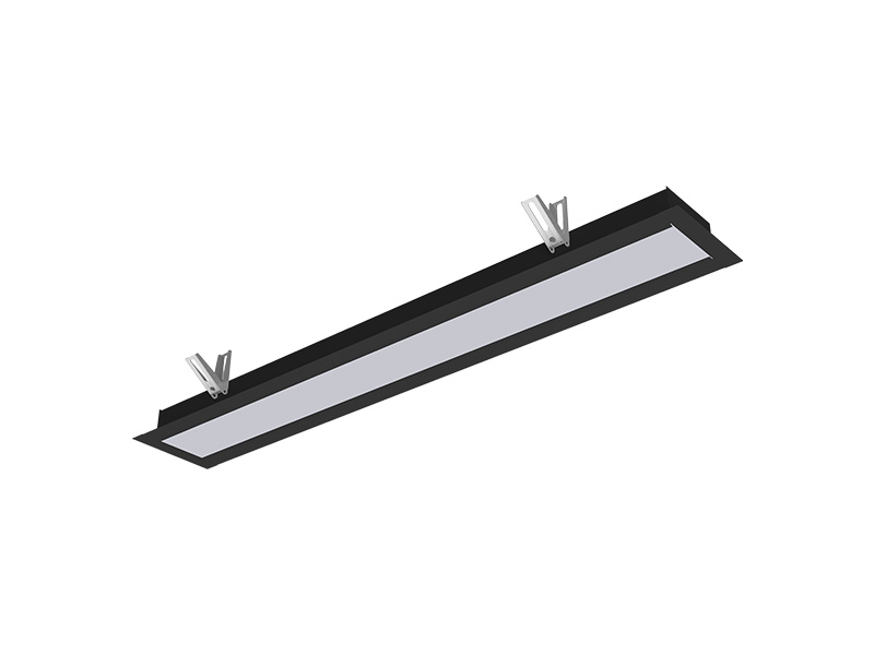 LUMINÁRIA LED VETOR EMBUTIR 110 LINEAR 35W 4000K PRETA