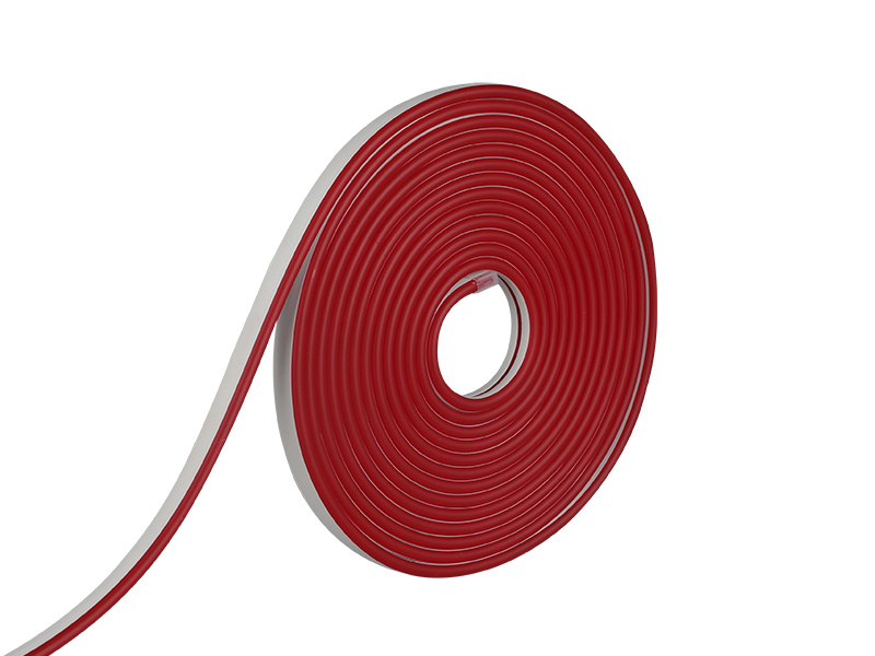 FITA LED NEON FLEX 8W 120 LEDS/M 5M 12V COM FONTE AUTOVOLT IP65 VERMELHA