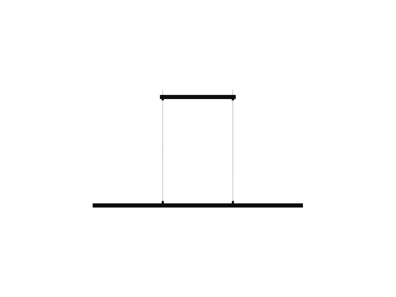 PENDENTE LED TASCHIBRA APEX 6500K PRETO FOSCO