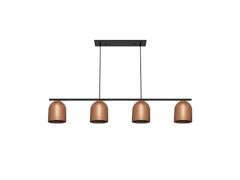 PENDENTE TASCHIBRA FOLK 4XE27 COBRE