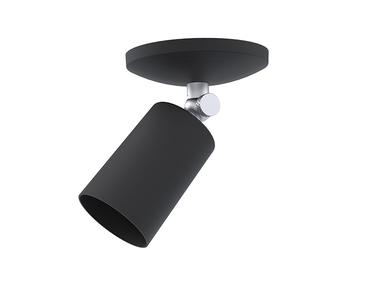 SPOT TASCHIBRA CANNON SOBREPOR MR11 DIRECIONAVEL PRETO FOSCO