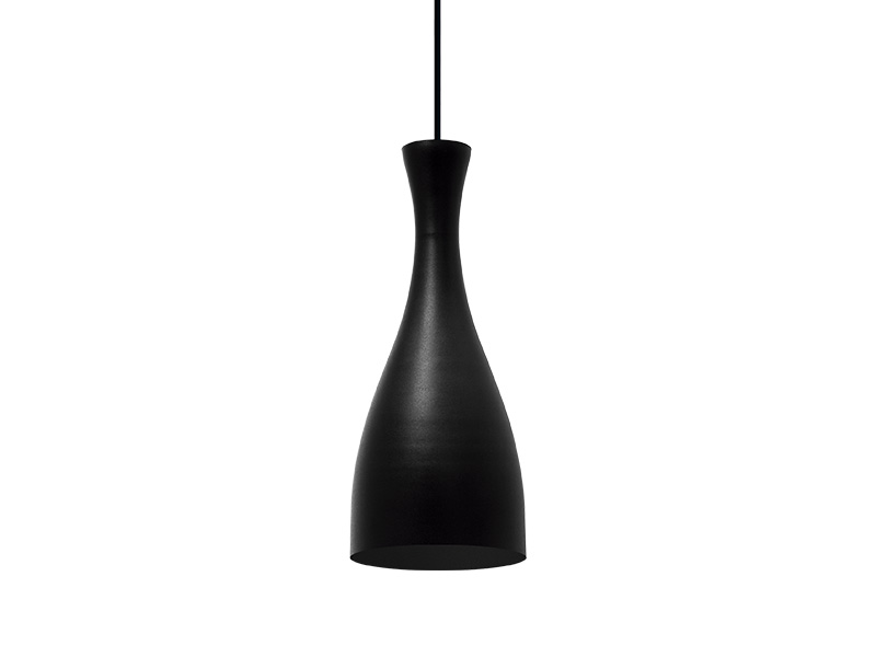LUMINÁRIA PENDENTE TASCHIBRA TD 1003 E-27 PRETO FOSCO