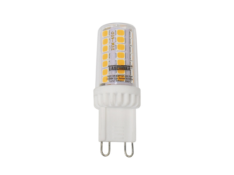 LÂMPADA LED G9 ESPIGA 4W 127V 2200K DIMERIZÁVEL