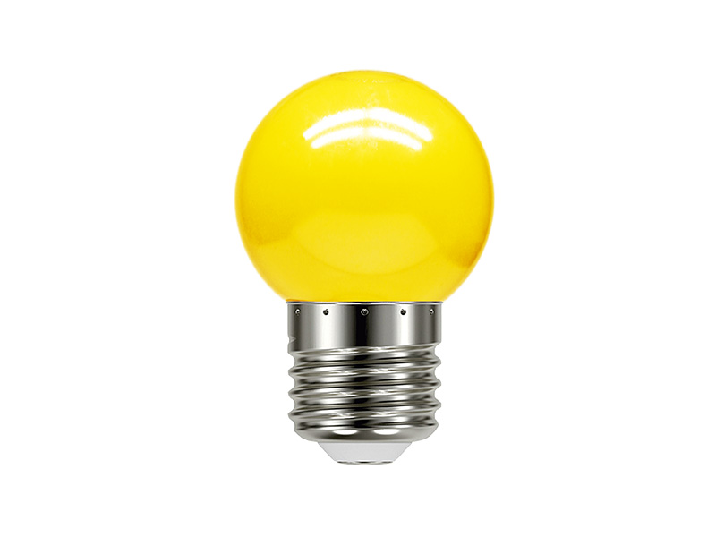 LÂMPADA LED BOLINHA AMARELA TASCHIBRA 1W 127V
