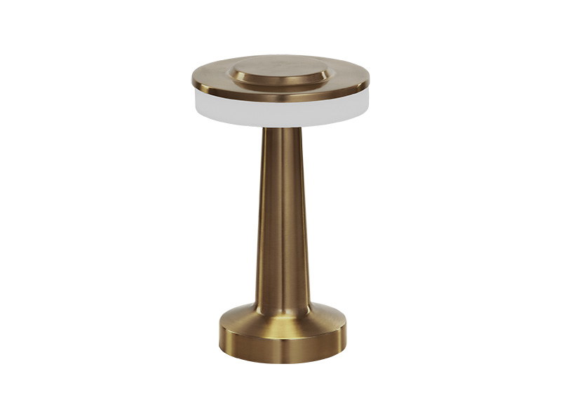 LUMINÁRIA DE MESA LED TASCHIBRA PHAROS RECARREGÁVEL OURO