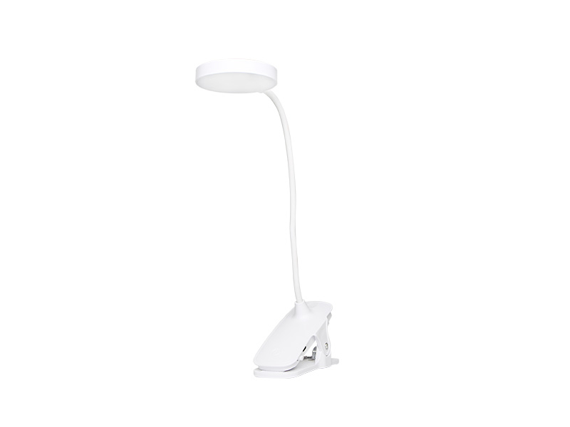 LUMINÁRIA DE MESA LED TASCHIBRA PUCK RECARREGÁVEL COM PRESILHA BRANCO