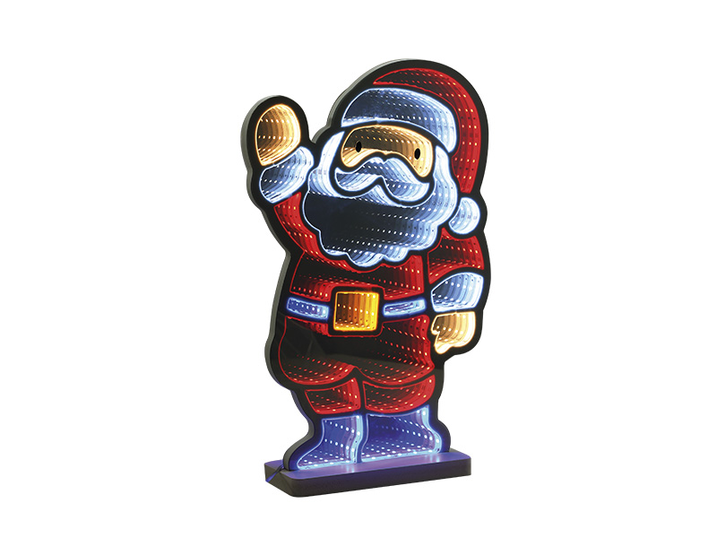 FIGURA ILUMINADA TASCHIBRA LED LUZ INFINITA NOEL MAGIA 40CM AUTOVOLT .