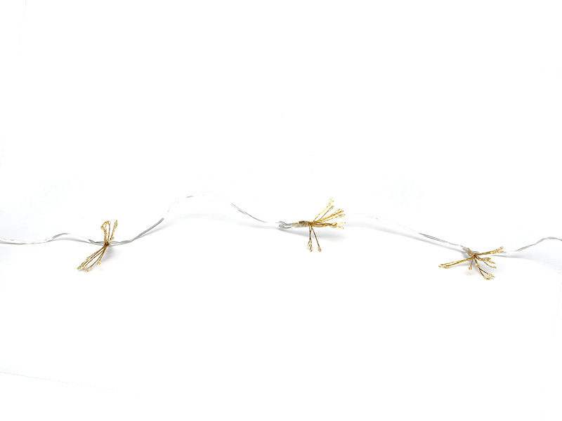 CORDÃO LUMINOSO TASCHIBRA 150 LEDS BRILHO DE LUZ PILHA 3000K