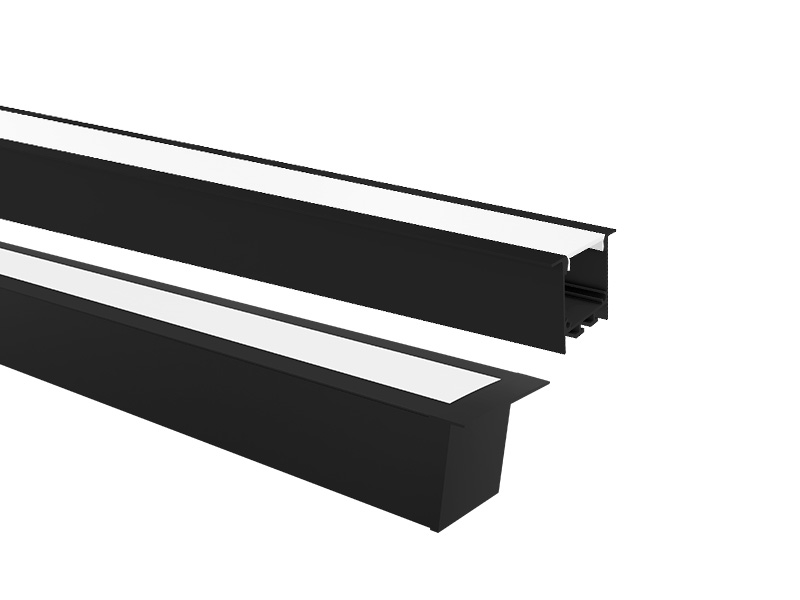 Imagem do produto PERFIL LED TASCHIBRA SPIRE 50X35 EMBUTIR 35X50X1000mm PRETO FOSCO na categoria PERFIL