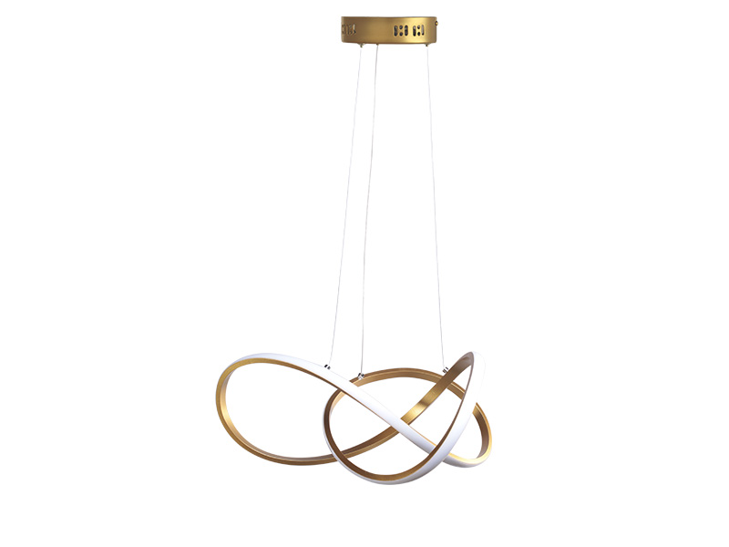 PENDENTE LED TASCHIBRA TÓQUIO 3000K 30W OURO FOSCO