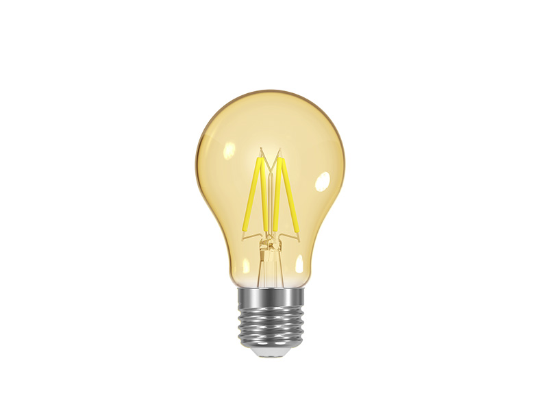 LÂMPADA LED FILAMENTO VINTAGE DIM A60 4W 220V ÂMBAR