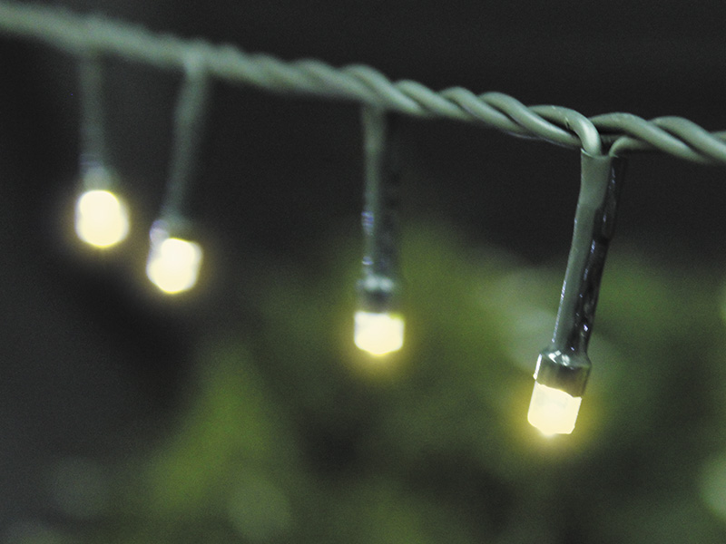 CORDÃO LUM 96 LED ESTAT ISOL VD 127V 3000K