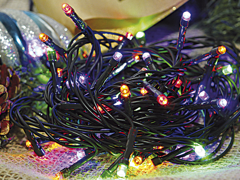 CORDÃO LUM 200 LED ESTAT ISOL VD 220V C/FEMEA COLORIDO