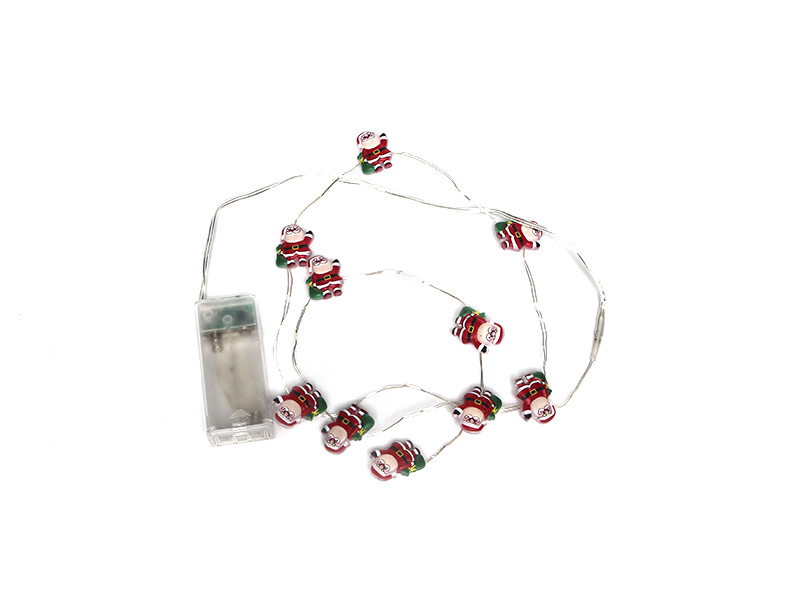 CORDÃO LUMINOSO TASCHIBRA 10 LEDS NOEL PILHA 3000K