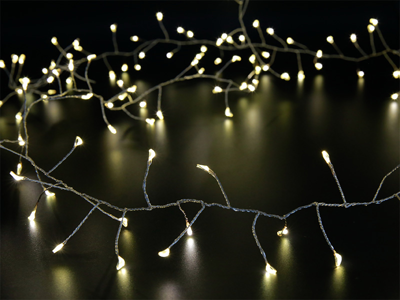 FESTÃO LUMINOSO TASCHIBRA 200 MINI LED ARAME 220V 3000K