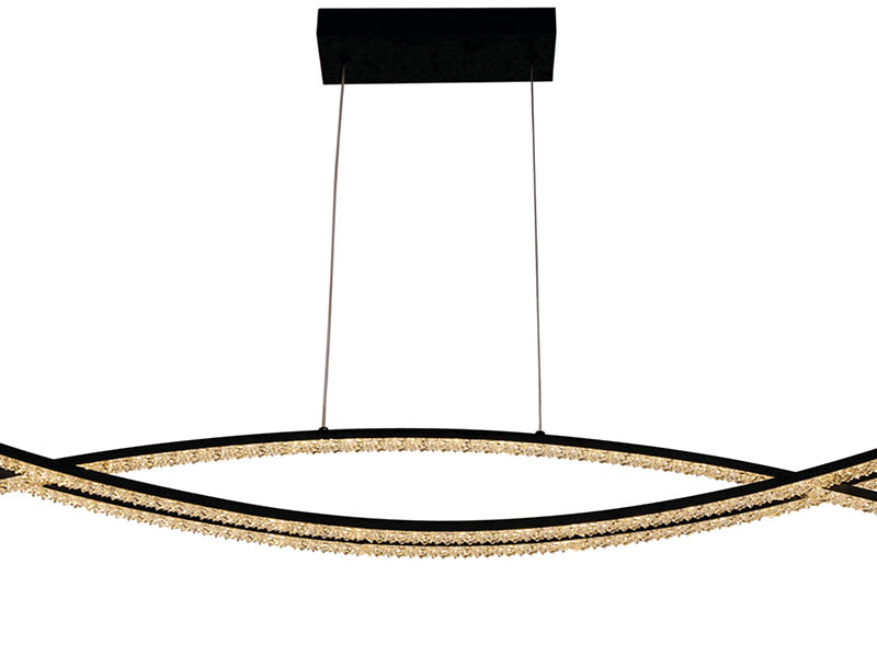 PENDENTE LED TASCHIBRA RAVELLO 3000K 40W PRETO