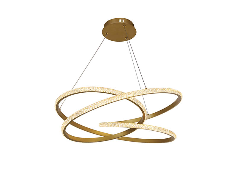 PENDENTE LED TASCHIBRA SIENA 3000K 60W OURO