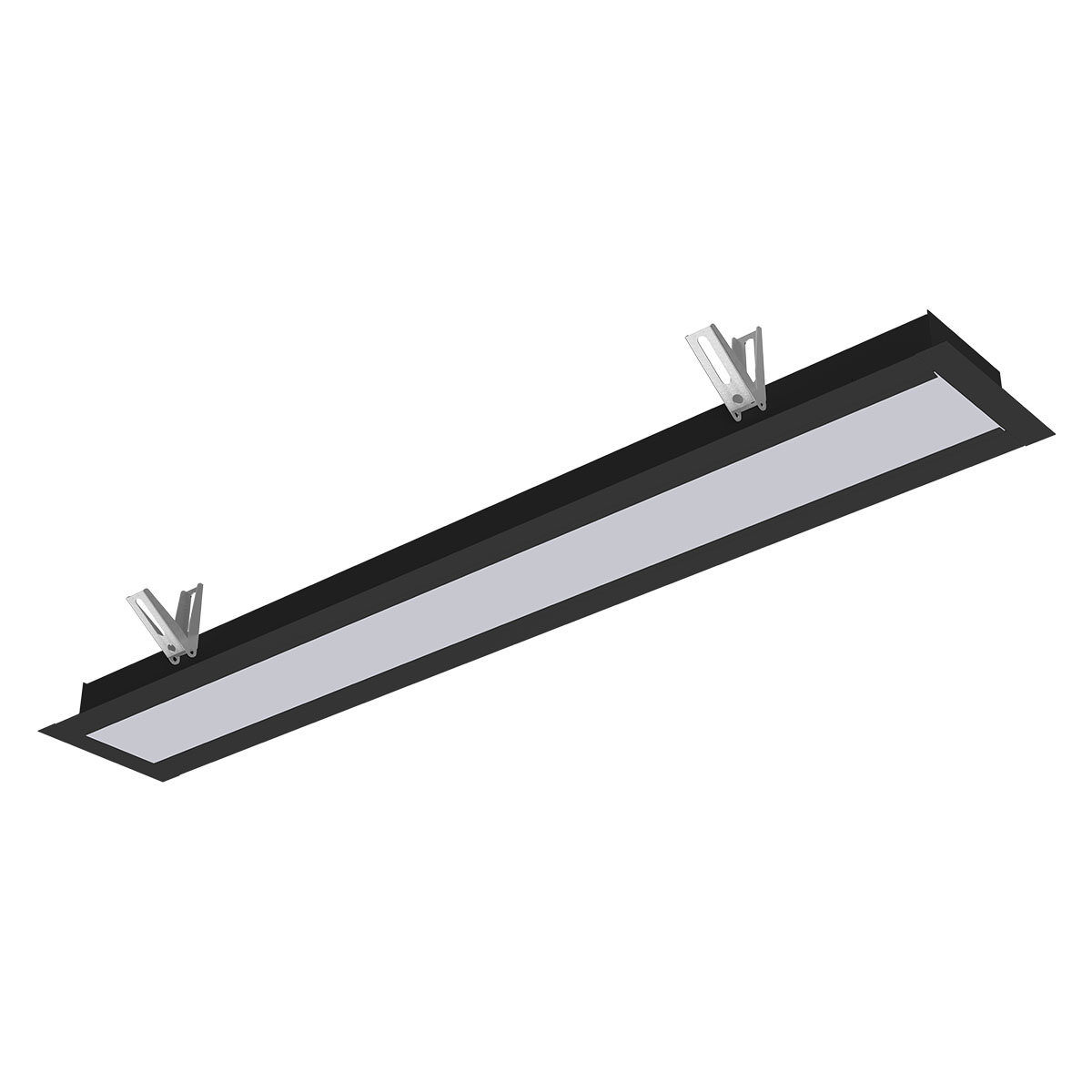 LUMINÁRIA LED VETOR EMBUTIR 110 LINEAR 35W 6500K PRETA