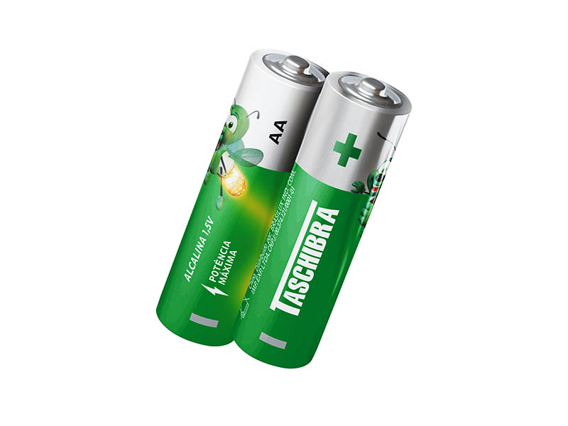 PILHA ALCALINA AA TASCHIBRA PACK 2