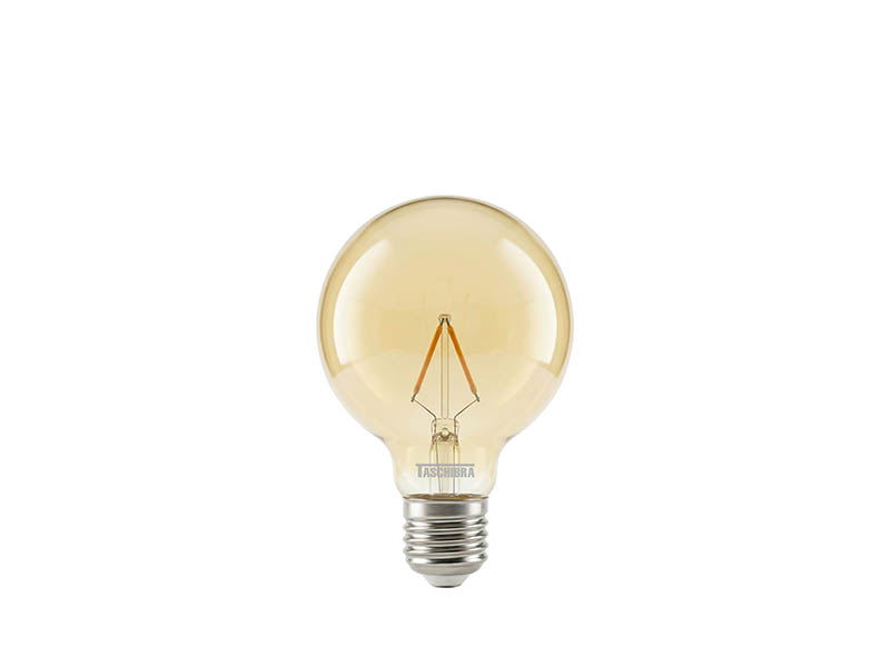 LÂMPADA LED FILAMENTO VINTAGE GLOBO G95 3W AUTOVOLT ÂMBAR