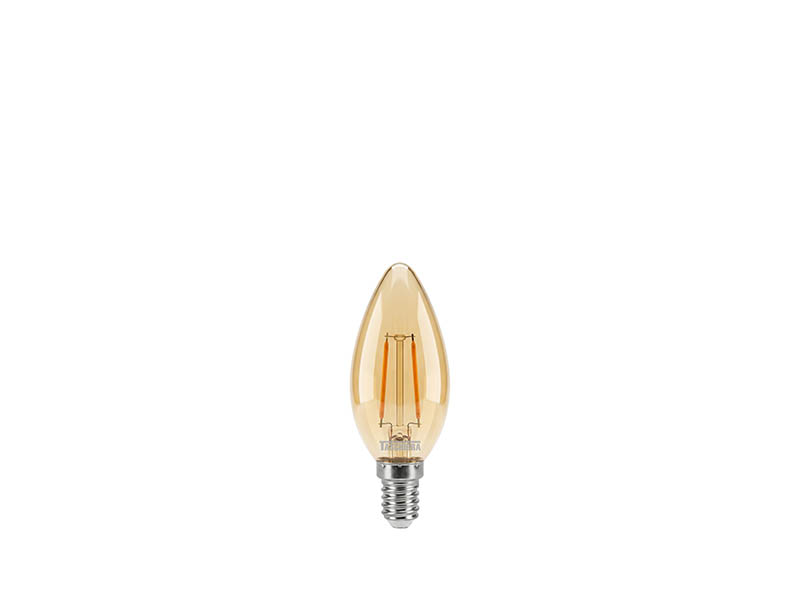 LÂMPADA LED FILAMENTO VINTAGE VELA B35 3W 220V ÂMBAR E14
