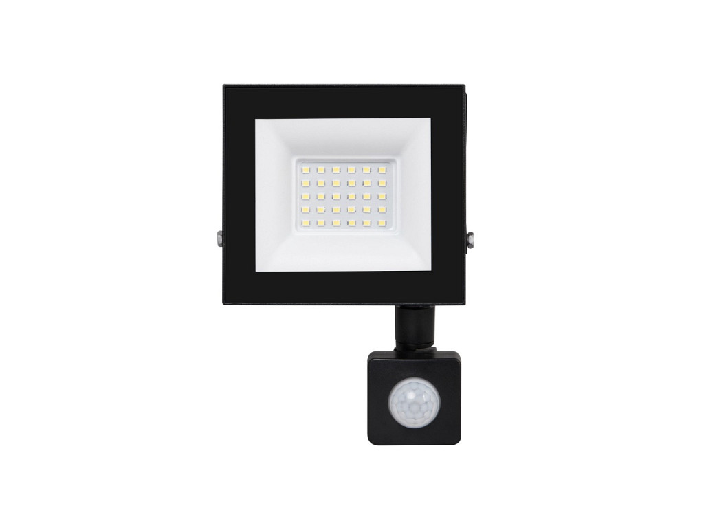 REFLETOR TRS LED 30W SENSOR 6500K PRETO