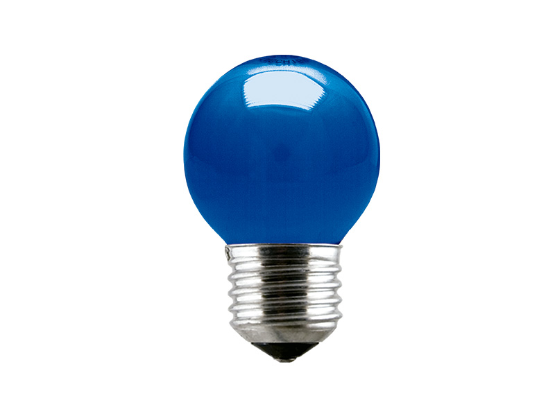 LÂMPADA INCANDESCENTE BOLINHA AZUL 15W 127V