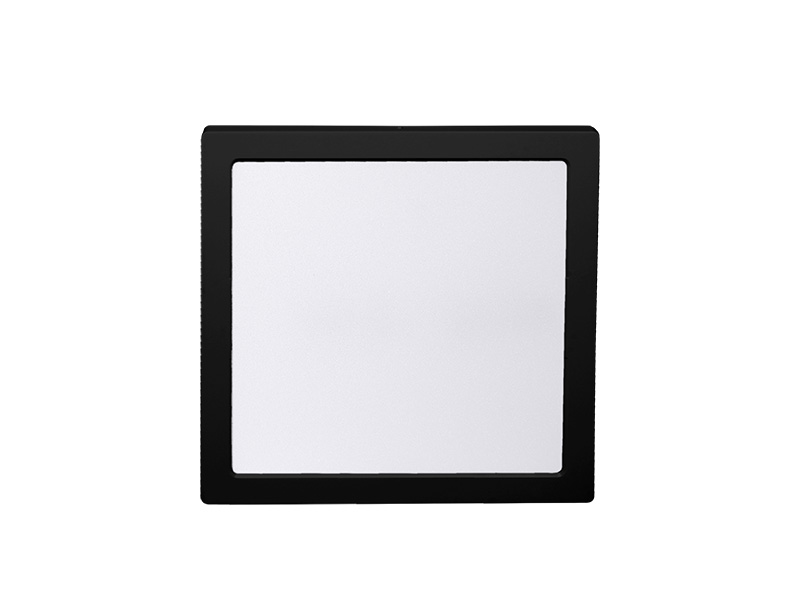 PAINEL LED 18W LYS QUADRADO SOBREPOR PRETO 3000K