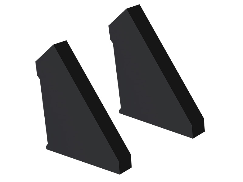 ACESSÓRIOS PERFIL VERTEX L15 TAMPA SOB PRETO FOSCO