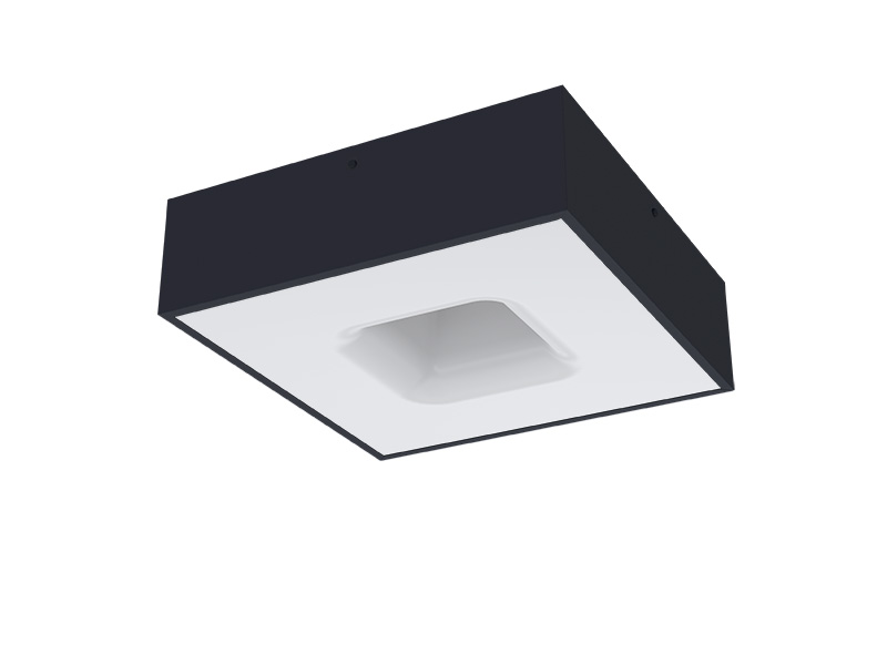 PLAFON TASCHIBRA WAFFLE LED 40W 2700K PRETO FOSCO