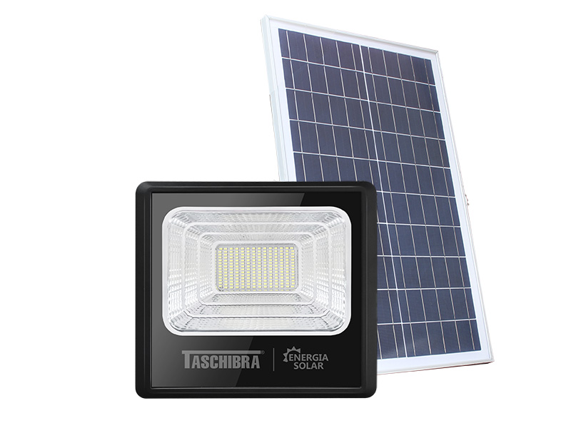 Imagem do produto REFLETOR LED SOLAR TR SUN 100W 6500K PRETO na categoria REFLETOR LED