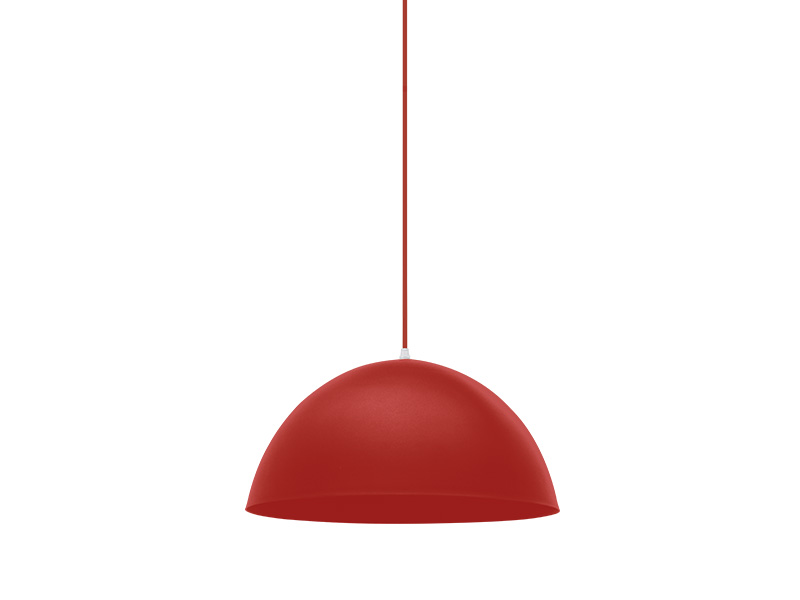 LUM PENDENTE TASCHIBRA DESIGN TD 821F FOSCO VERMELHO F.