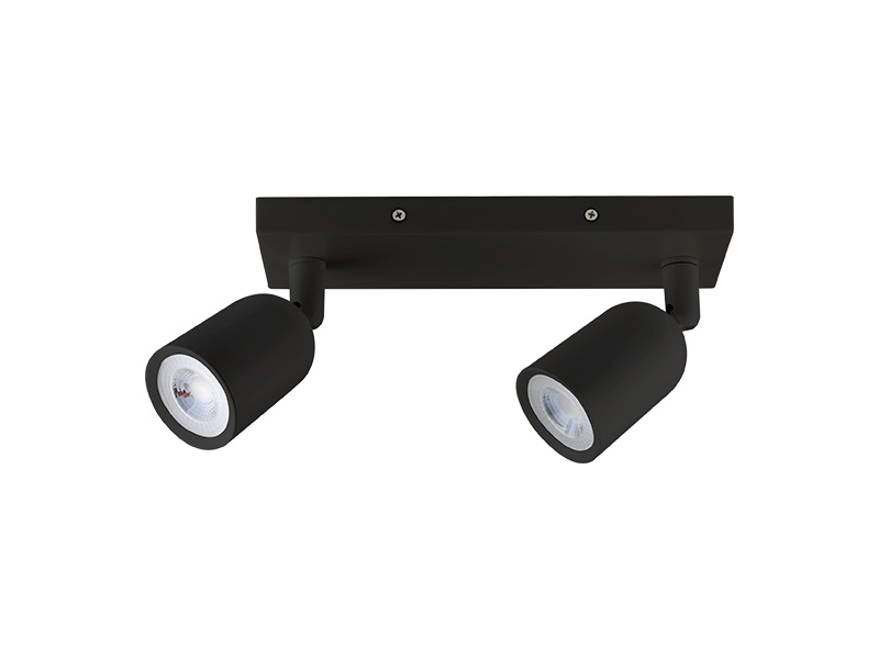 SPOT LED DIRECT MR16 BASE LINEAR 2X4W 3000K PRETO